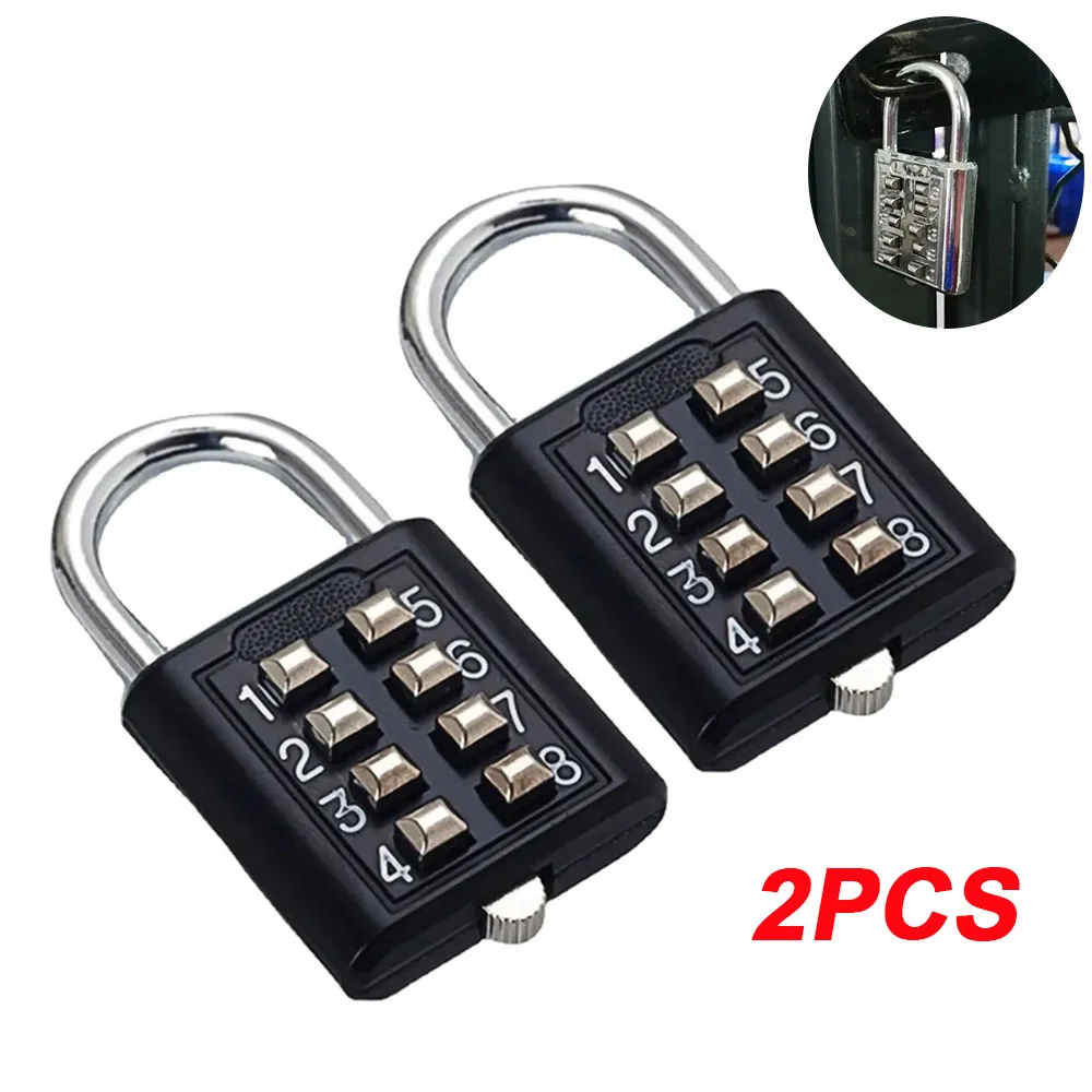 Smart Garden Gate Lock - 8-cijferig wachtwoordcode Outdoor combinatiehangslot Waterdicht zinklegering