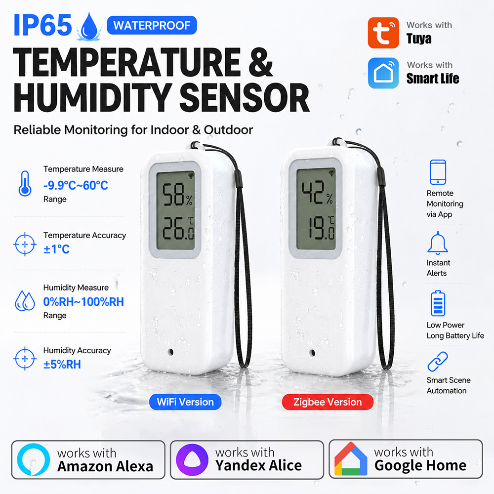 Smart Garden Arduino - Smart Life Tuya WiFi/Zigbee temperatuur- en