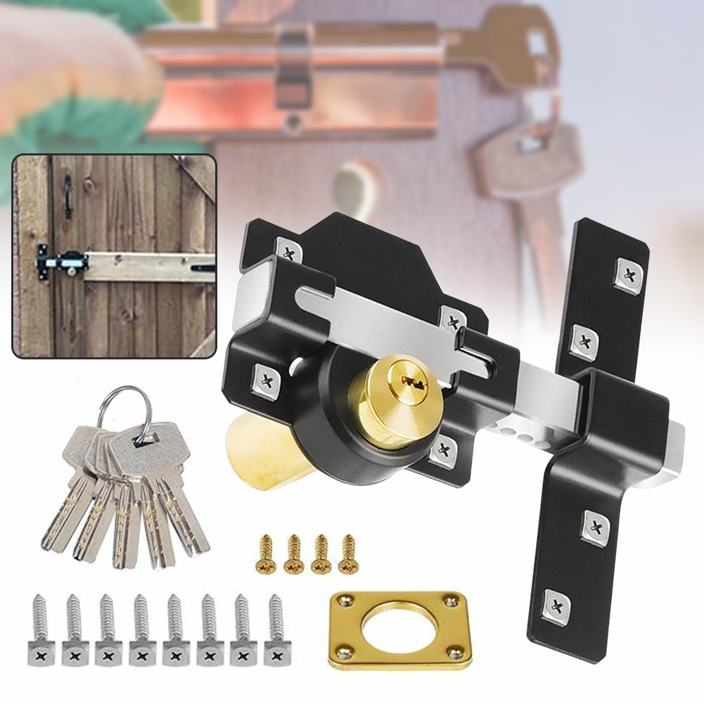Smart Garden Gate Lock - Barn deurslot, garagepoortslot, premium long throw