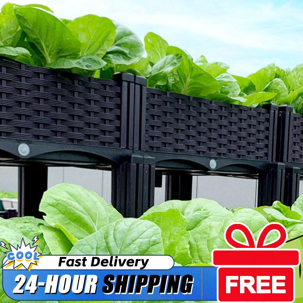 Smart Garden Storage - Verhoogde plantenbak van kunststof met poten,