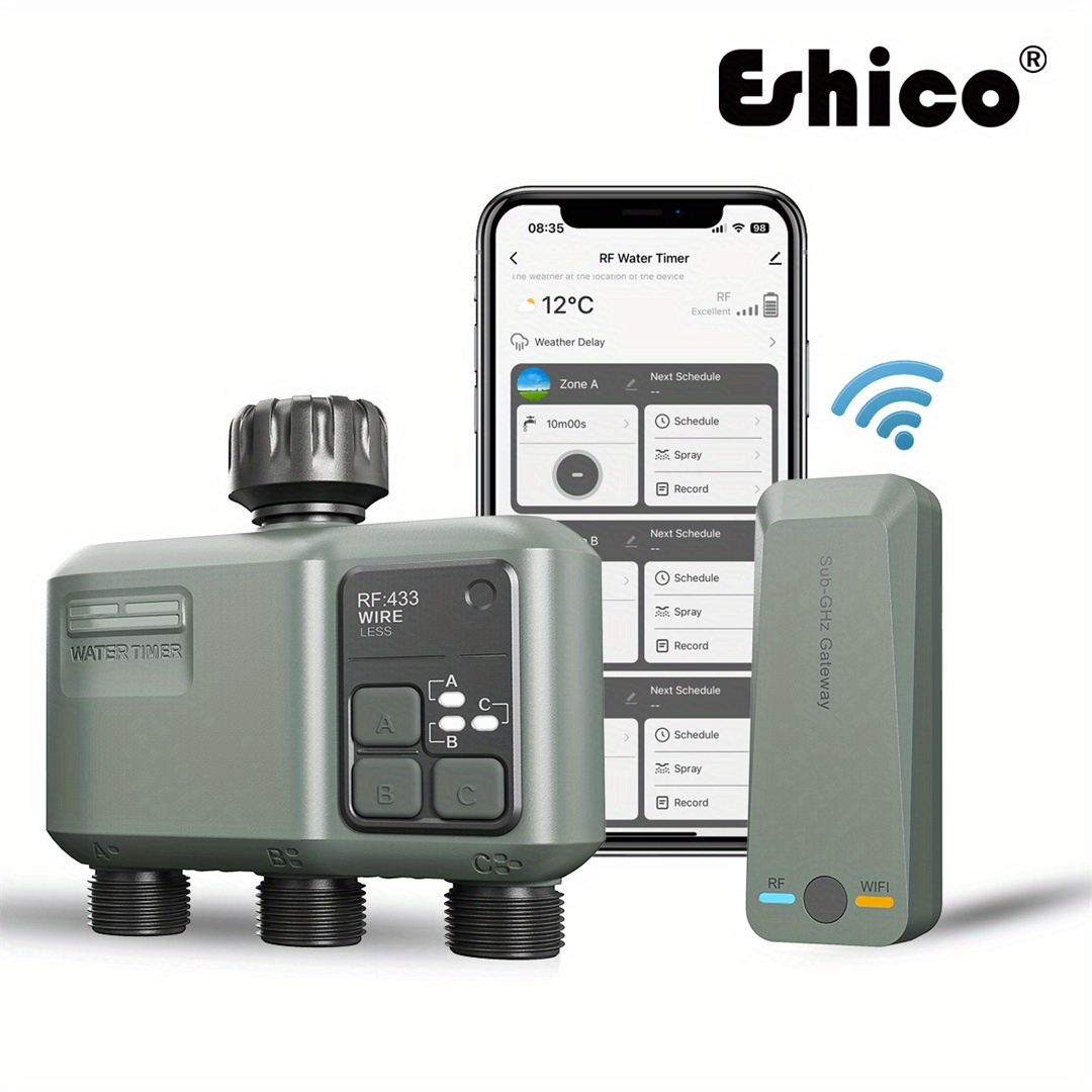 Gardena Smart Irrigation Control - Eshico Smart Sprinkler Timer: 3-zone RF433