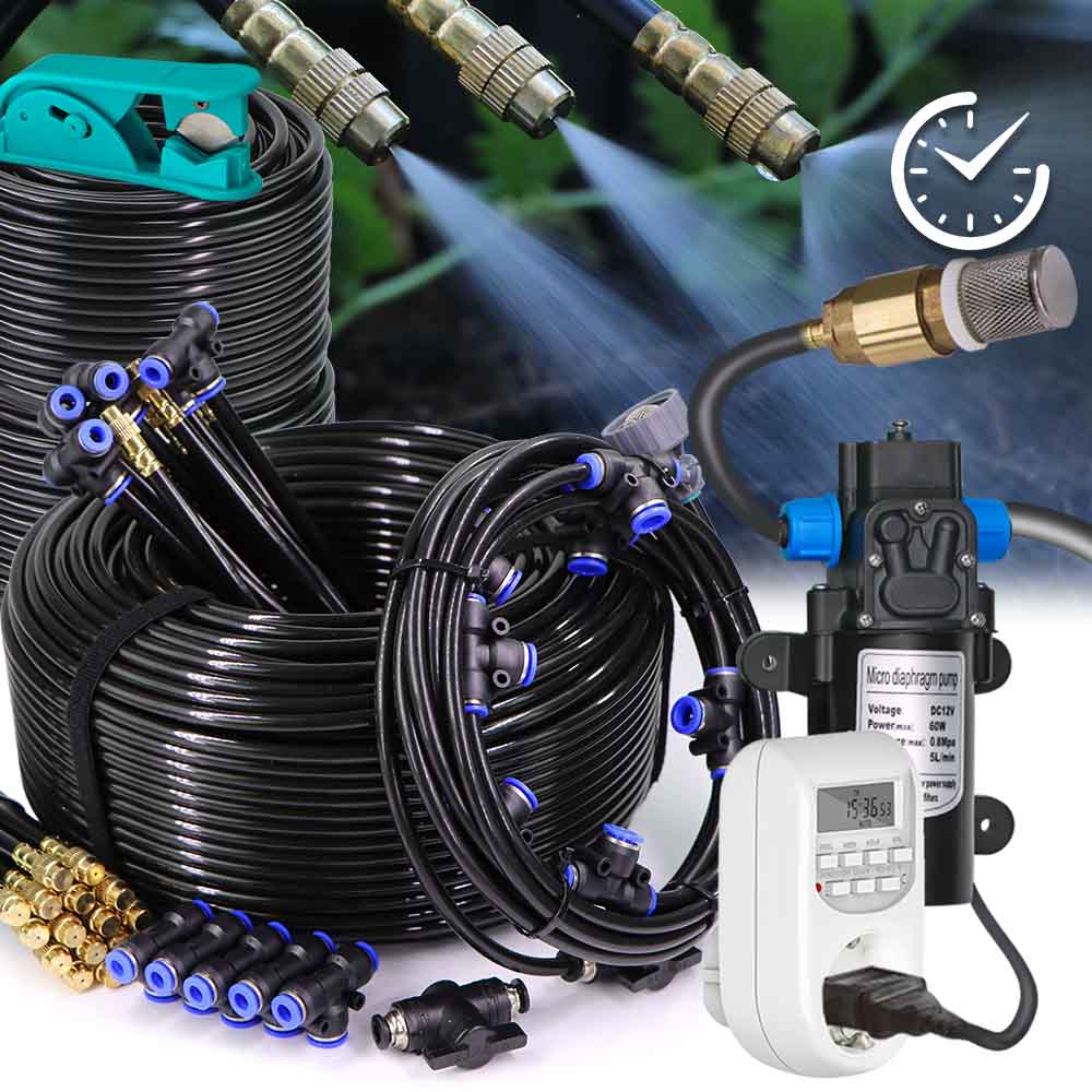 Smart Garden Technology - 60W Zelfaanzuigende Pomp Vernevelingskoelsysteem Terugslagklep Smart