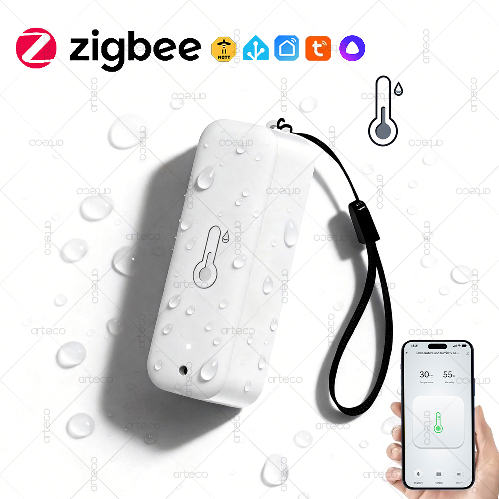 Smart Garden Arduino - Zigbee 3.0 temperatuur-vochtigheidssensor thermometer IP65 waterdicht