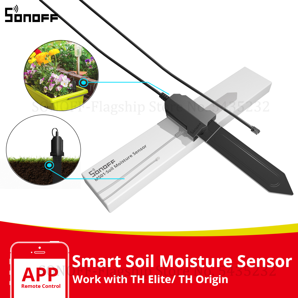 Smart Garden Test - Sonoff MS01 Bodemvochtsensor Slimme Vochtigheid Detector