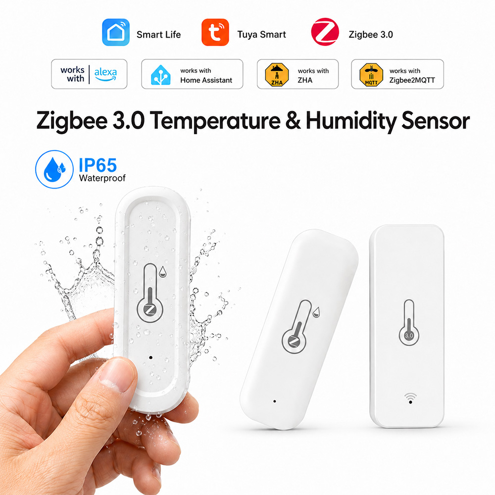 Smart Garden Arduino - IP65 Zigbee 3.0 Temperatuur-vochtigheidssensor Tuya Smart