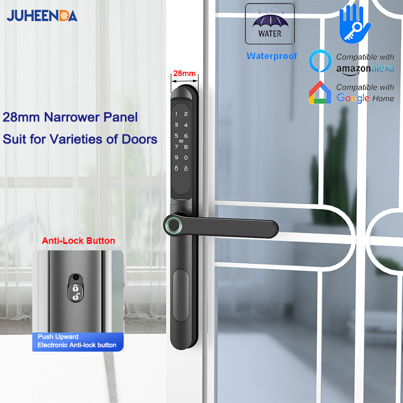 Smart Garden Gate Lock - Ttlock App Smart Aluminium Deurslot Waterdichte