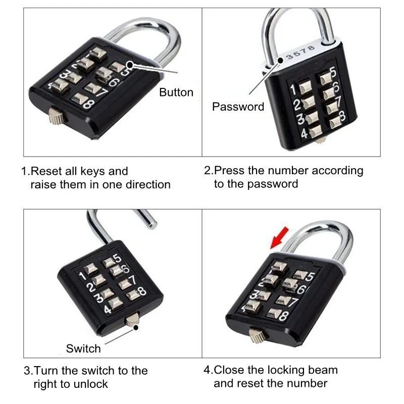 8-cijferig wachtwoordcode Outd - Smart Garden Gate Lock recensie en prijs
