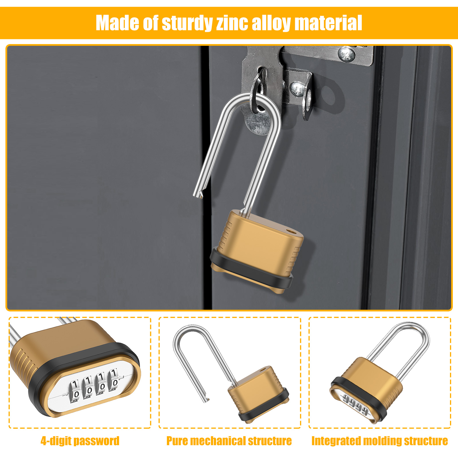 Combinatiehangslot 4 Cijfers L - Smart Garden Gate Lock recensie en prijs