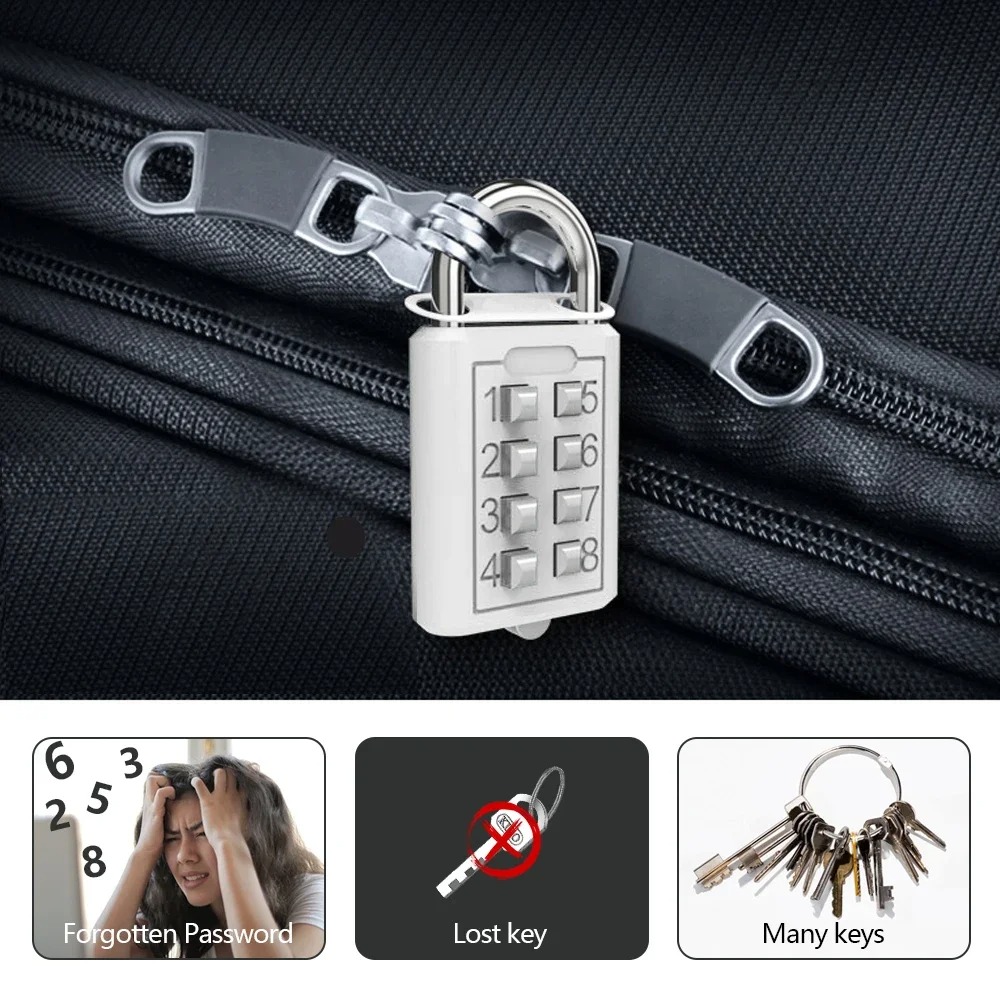 8-cijferige combinatie buitenk - Smart Garden Gate Lock recensie en prijs