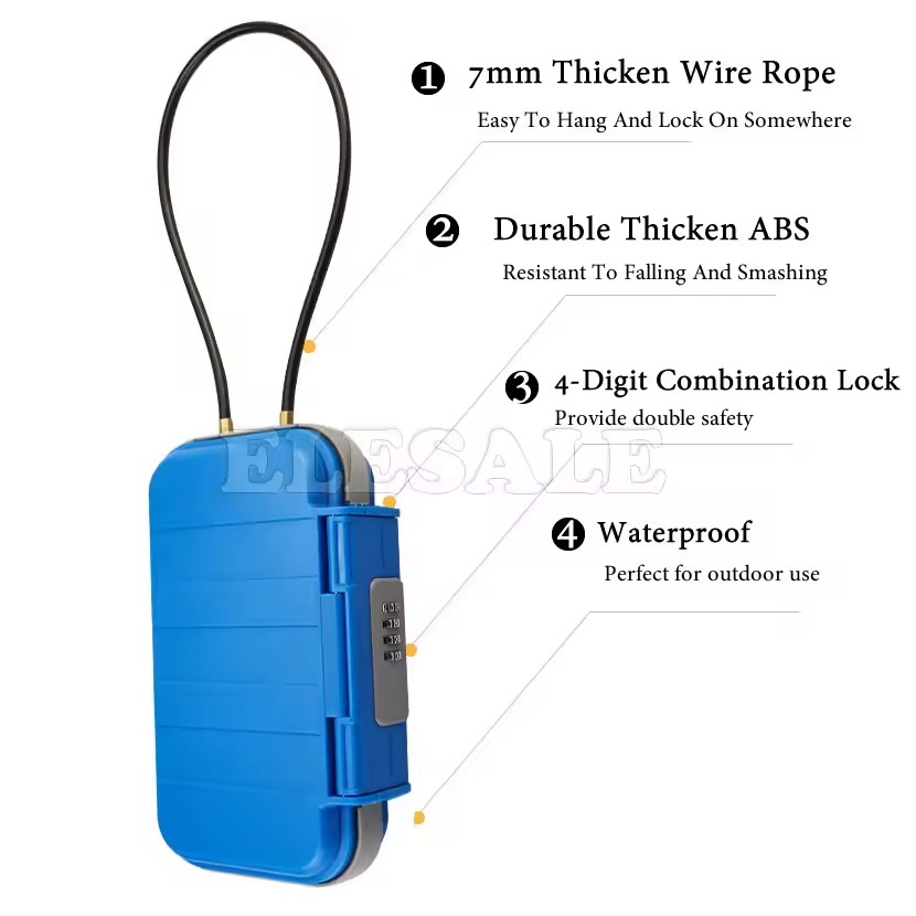 Creatieve draagbare 4-cijferig - Smart Garden Gate Lock recensie en prijs