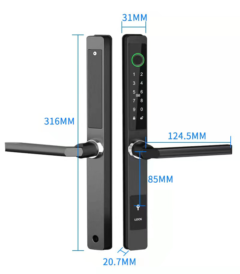 ZHDCOOKEY Biometrisch digitaal - Smart Garden Gate Lock recensie en prijs