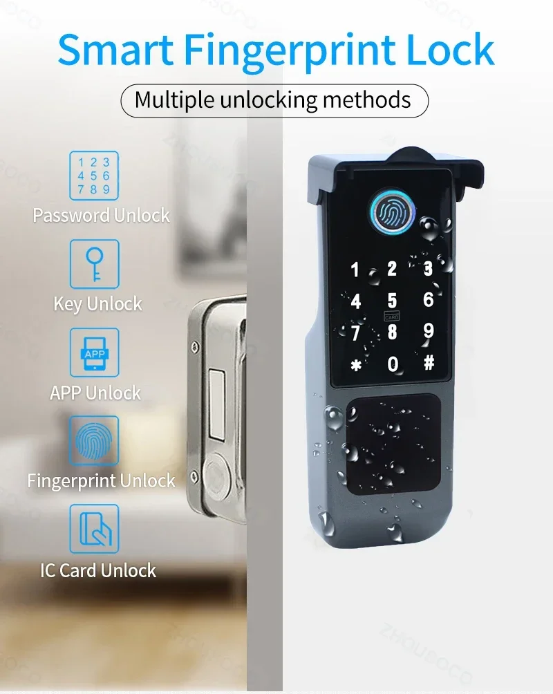 IP66 Waterdicht Tuya Wifi Ving - Smart Garden Gate Lock recensie en prijs